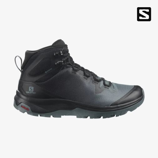 Botas Caminhada Salomon Vaya Mid GTX Feminino Pretas | PT E48523